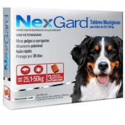 Antipulgas e Carrapatos Merial NexGard 136 mg para Cães de 25,1 a 50 Kg