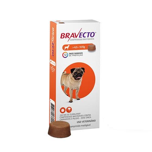 Antipulgas e Carrapatos MSD Bravecto para Cães de 4,5 a 10 Kg 