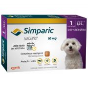 Antipulgas Simparic 10 mg para Cães de 2,6 a 5 Kg - Zoetis