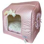 CASINHA RETANGULAR GLOSS ROSA BONITO PRA CACHORRO