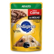 Ração Úmida Pedigree Sachê Carne ao Molho para Cães Adultos - 100 g