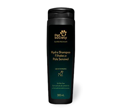 Shampoo Hydra Pet society Filhotes e Pele Sensível - 300 ml