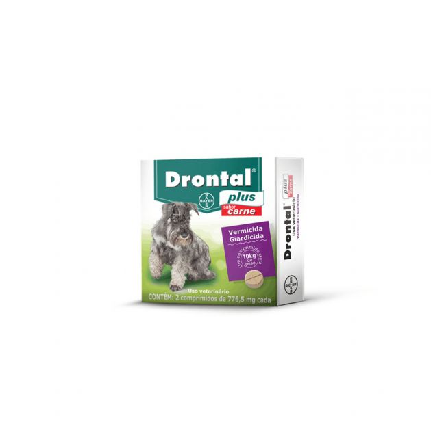 Vermífugo Bayer Drontal Plus 10 kg - 2 Comprimidos